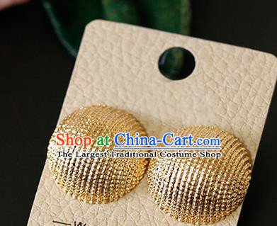 Top Grade Handmade Golden Earrings Bride Jewelry Accessories for Women