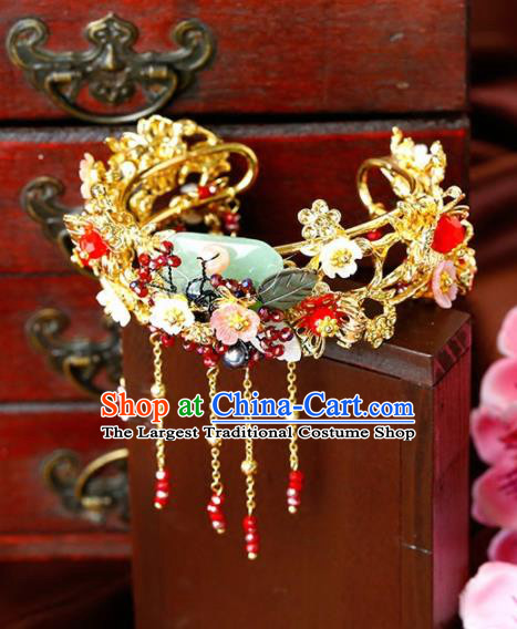Chinese Ancient Handmade Bracelet Wedding Jewelry Accessories Jade Bangle for Women