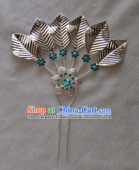 Chinese Ethnic Dai Nationality Hair Accessories Traditional Folk Dance Hairpins for Women