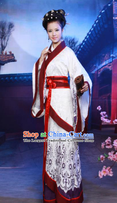 Chinese Ancient Costumes Traditional Han Dynasty Imperial Concubine Hanfu Dress for Women