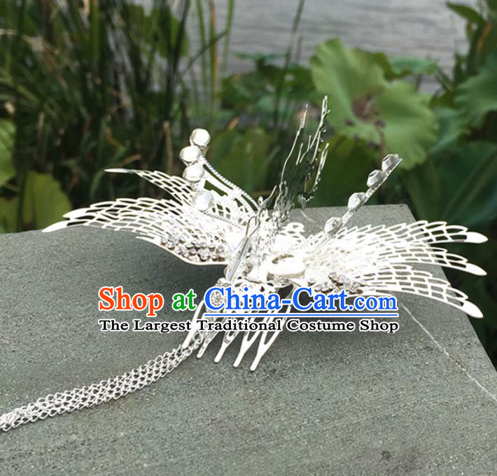 Chinese Ancient Tang Dynasty Princess Hair Accessories Phoenix Hair Comb Hairpins for Women