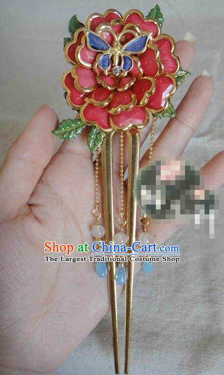 Chinese Traditional Classical Hair Accessories Ancient Princess Flowers Hairpins for Women
