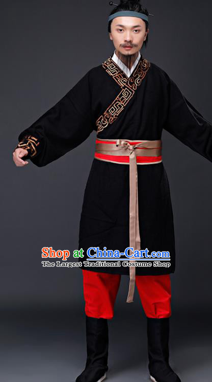 Traditional Chinese Song Dynasty Costumes Ancient Drama Swordsman Clothing for Men