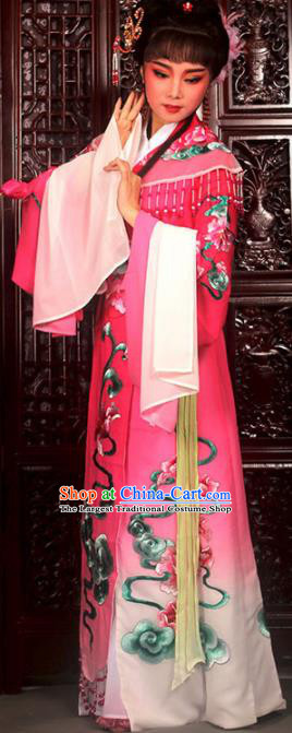 Traditional Chinese Peking Opera Imperial Consort Costumes Ancient Peri Rosy Dress for Adults