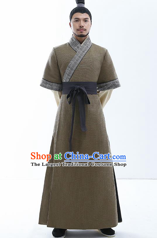Chinese Traditional Spring and Autumn Period Nobility Childe Costumes Ancient Drama Swordsman Clothing for Men
