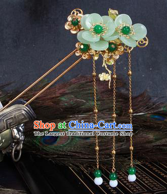Chinese Traditional Hair Accessories Tassel Hair Clip Ancient Princess Flowers Hairpins for Women
