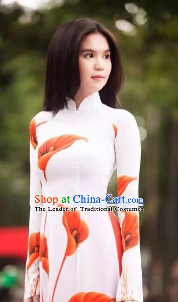 Vietnamese Trational Dress Vietnam Ao Dai Cheongsam Clothing
