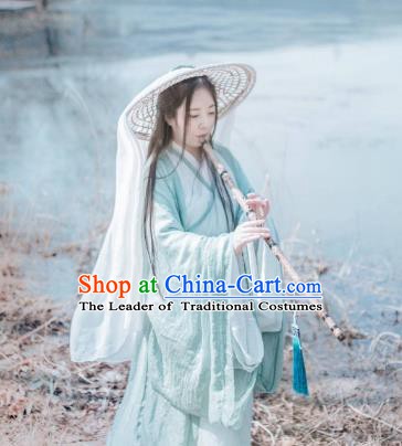 Traditional China Ancient Swordswoman Costume Jin Dynasty Fairy Princess Clothing for Women