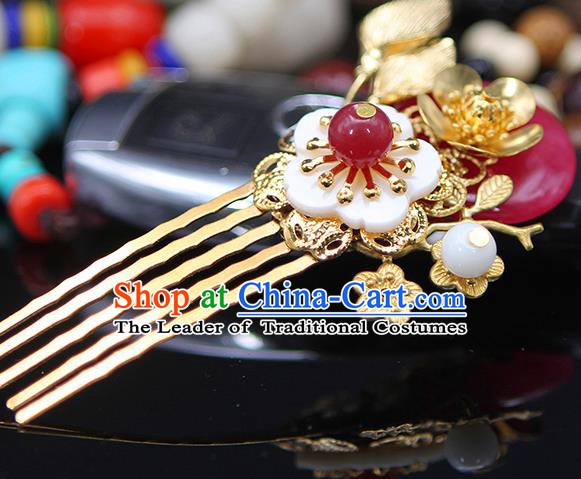 Handmade Chinese Ancient Palace Lady Hair Accessories Hanfu Hair Comb Hairpins for Women
