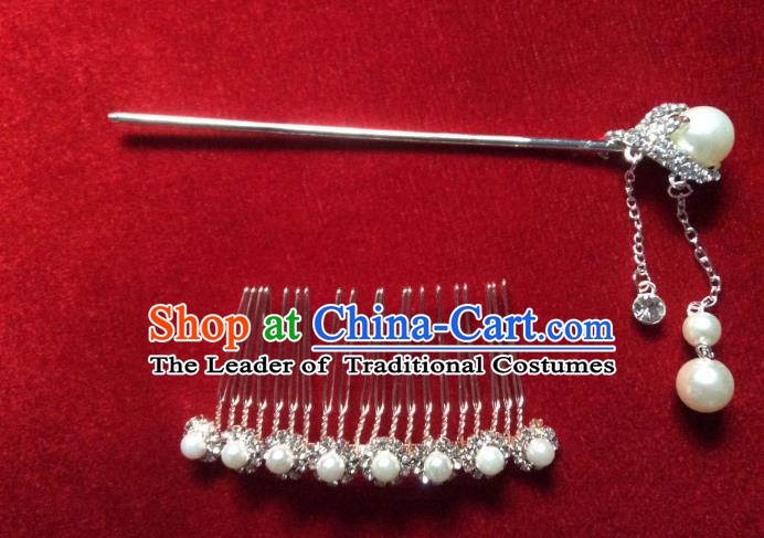 Asian Chinese Wedding Hair Accessories Hair Comb Hairpins for Women