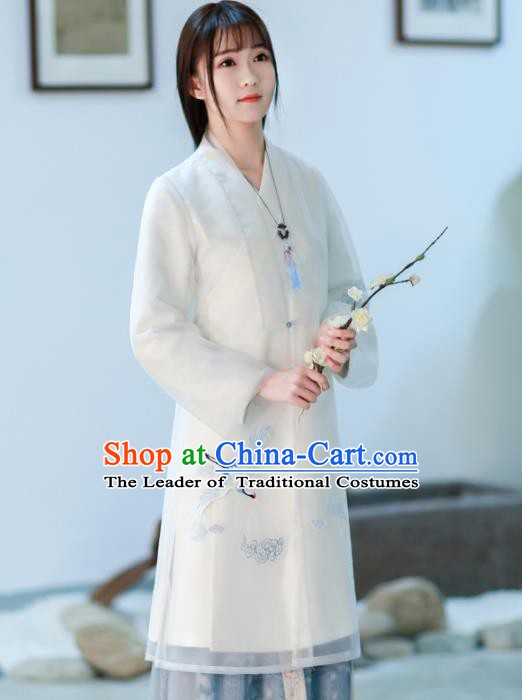 Traditional Chinese National Costume Embroidered Cheongsam Tangsuit Qipao Dress for Women