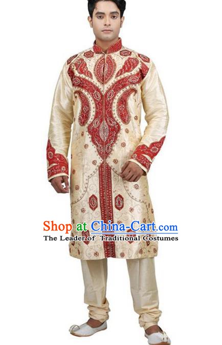 Traditional Asian India Stage Performance Costume Hindustan Indian National Clothing for Men