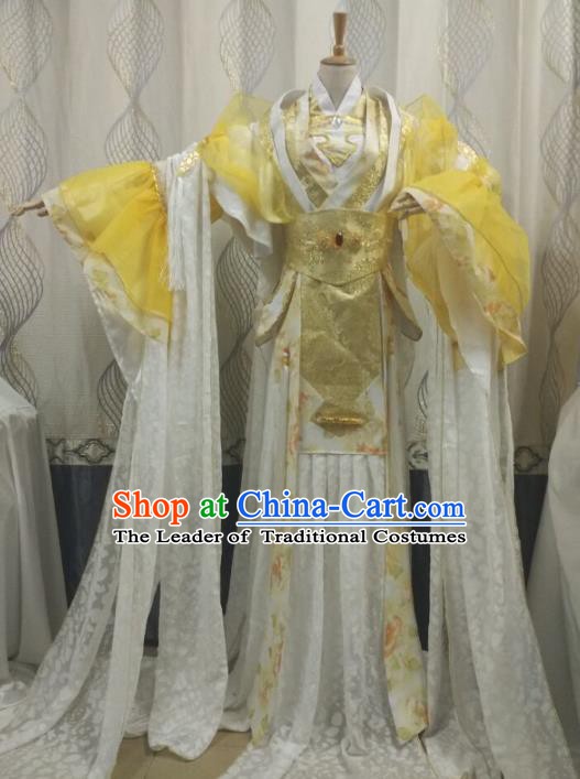 China Ancient Cosplay Palace Lady Costume Princess Fancy Dress Traditional Hanfu Clothing for Women