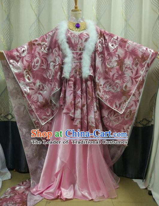 China Ancient Cosplay Tang Dynasty Princess Costume Fairy Fancy Dress Traditional Hanfu Clothing for Women