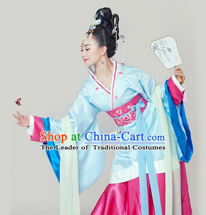 China Ancient Han Dynasty Palace Princess Costume Complete Set for Women