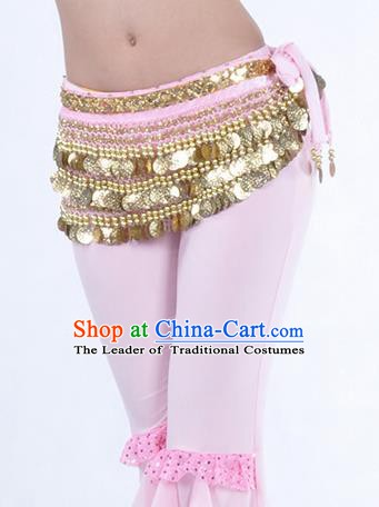 Pink Waistband Asian Indian Belly Dance Waist Accessories India National Dance Belts for Women