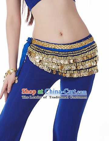 Royalblue Waistband Asian Indian Belly Dance Waist Accessories India National Dance Belts for Women