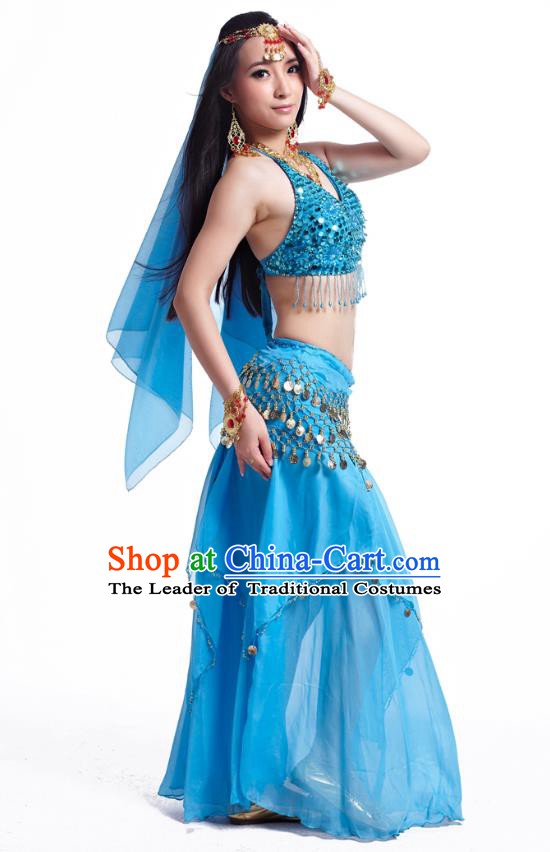 Traditional Asian Indian Belly Dance Costume Stage Performance India National Dance Dress Accessories Belts for Women