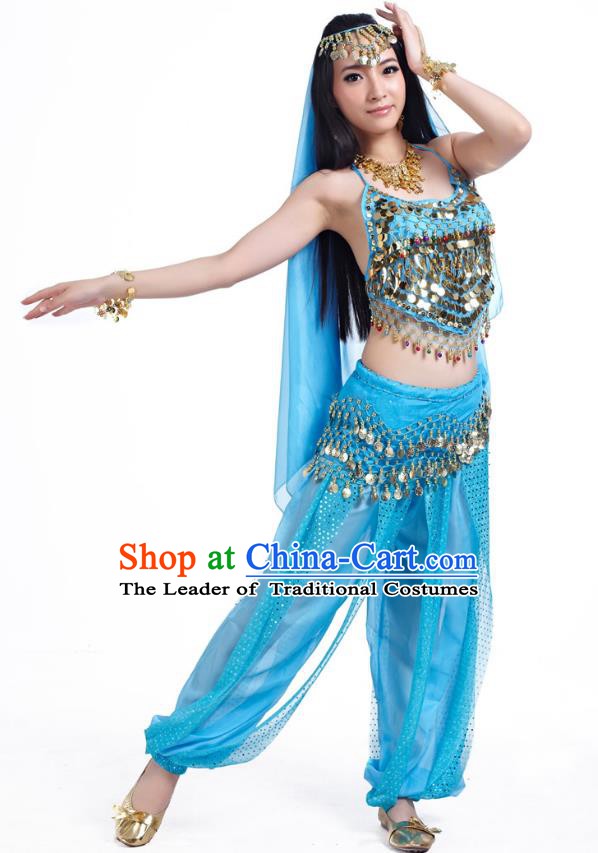 Traditional Asian Indian Belly Dance Costume Stage Performance India National Dance Dress Accessories Belts for Women