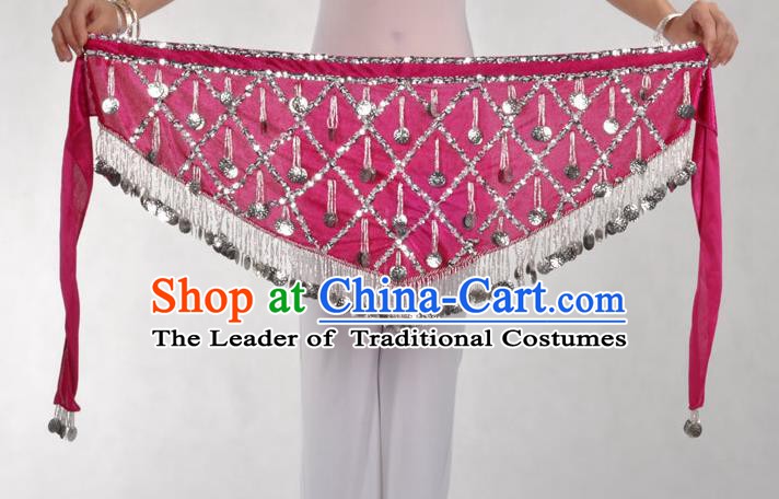 Indian Belly Dance Rosy Belts Waistband India Raks Sharki Waist Accessories for Women