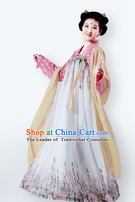 Traditional Chinese Tang Dynasty Nobility Lady Dress, China Ancient Princess Costume for Women