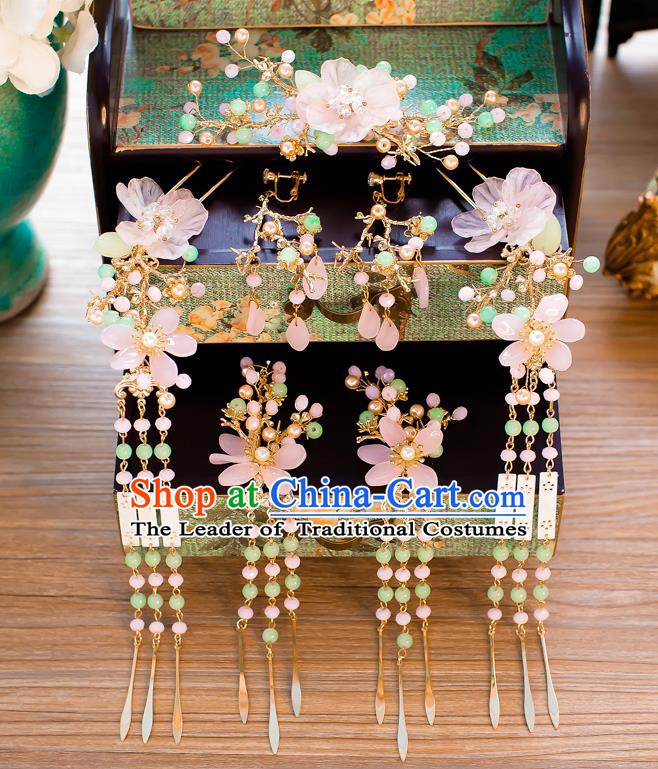 Chinese Hair Jewelry Accessories Xiuhe Suit Hairpins Headwear Headdress Hair Crown for Women