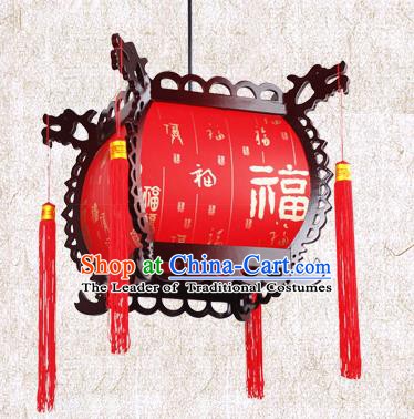 Traditional Chinese Painted Palace Lanterns Red Hanging Lantern Ancient Ceiling Lamp