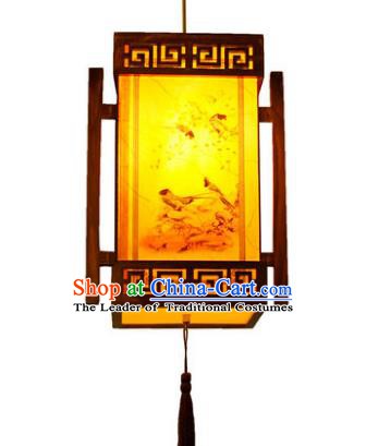 Traditional Chinese Palace Lanterns Handmade Painted Hanging Lantern Ancient Ceiling Lamp