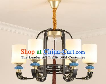 Traditional Chinese Hanging Ceiling Palace Lanterns Handmade Six-Lights Lantern Ancient Lamp