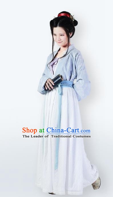 Traditional Chinese Ancient Costume Song Dynasty Young Lady Dress Clothing for Women