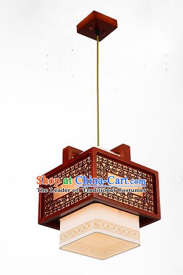 Traditional Chinese Handmade Lantern Wood Carving Hanging Lantern Ancient Palace Ceiling Lanterns
