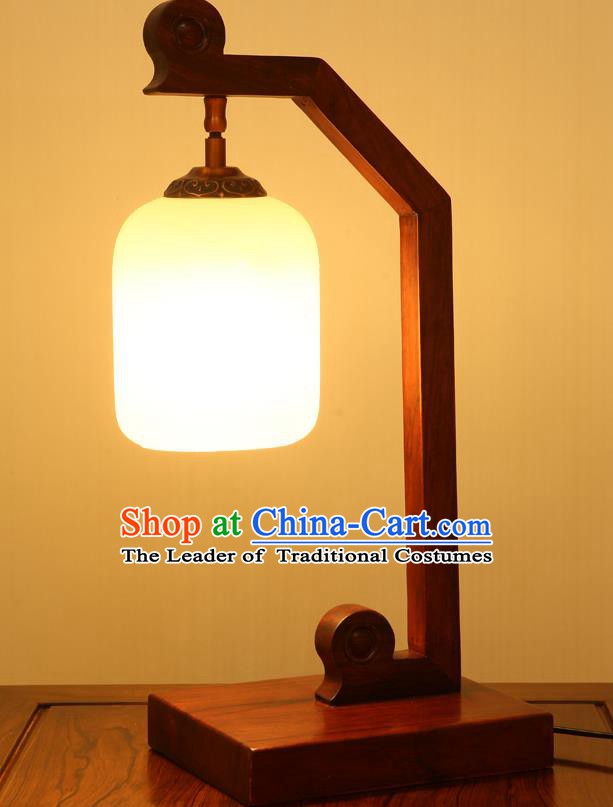 China Handmade Rosewood Carving Lanterns Palace Marble Desk Lantern Ancient Lanterns Traditional Lamp