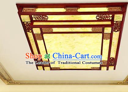 Traditional Chinese Wood Palace Lantern Handmade Squre Ceiling Lanterns Ancient Lamp