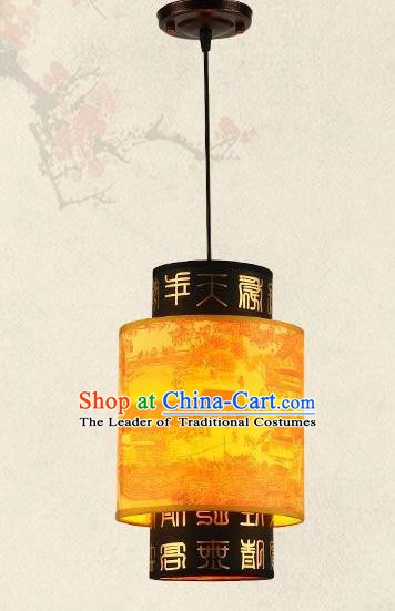 Traditional Chinese New Year Palace Lantern Handmade Painted Hanging Lanterns Ancient Lamp