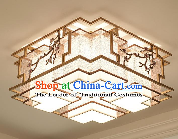 China Handmade Ceiling Lanterns Traditional Chinese Embroidered Four-Lights Palace Lantern Ancient Lanterns