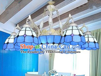 Top Grade Handmade Hanging Lanterns Traditional Chinese Seven-Lights Palace Lantern Ancient Ceiling Lanterns