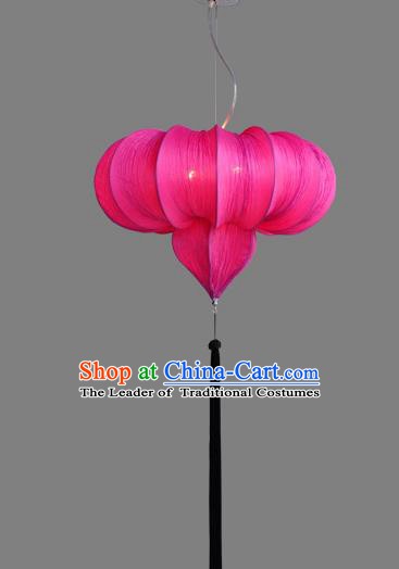 Top Grade Handmade Rosy Hanging Lanterns Traditional Chinese Ceiling Palace Lantern Ancient Lanterns