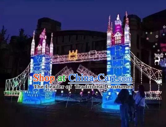 Traditional London Bridge Light Show Decorations Lamps Stage Display Lamplight LED Lanterns