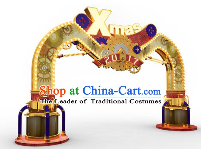 Traditional Christmas Archway LED Lights Show Lamp Decorations Stage Lamplight Display Lanterns