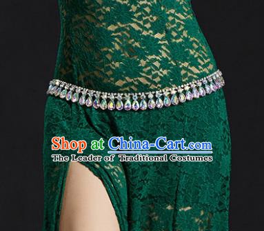 Indian Traditional Belly Dance Waist Accessories Crystal Belts for Women