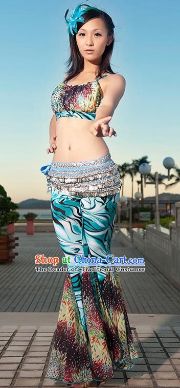 Indian Traditional Oriental Bollywood Dance Clothing Belly Dance Sexy Costume for Women
