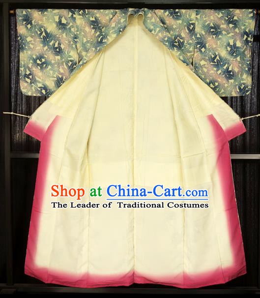 Japan Traditional Palace Printing Kimono Furisode Kimonos Yukata Dress Formal Costume for Women