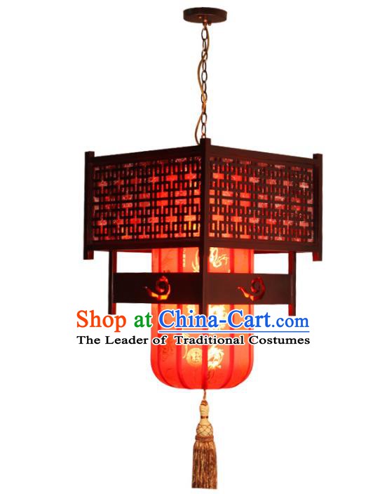 Handmade Traditional Chinese Ancient Palace Lantern Ceiling Lanterns Red Lanern