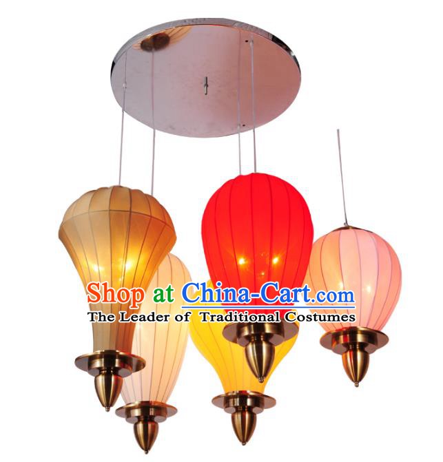 Traditional Chinese Ancient Palace Lantern Colorful Ceiling Lanterns Hanging Lanern