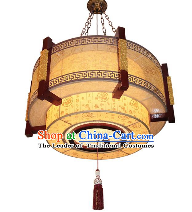 Handmade Traditional Chinese Ancient Palace Lantern Ceiling Lanterns Wood Lanern
