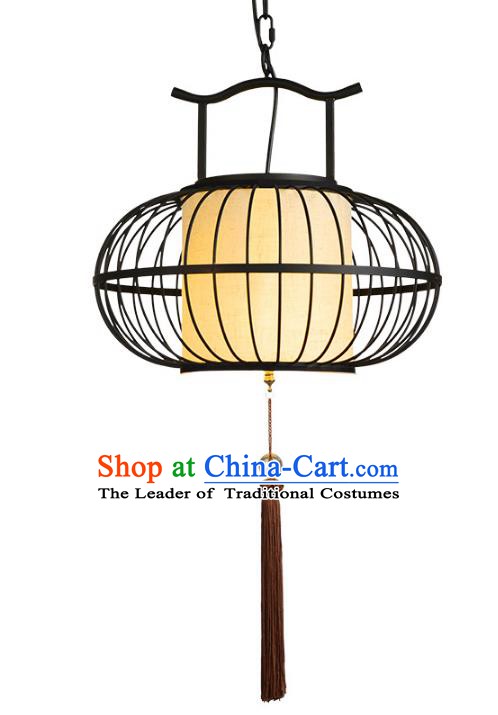 Traditional Chinese Ancient Palace Lantern Ceiling Lamp Iron Art Lanern