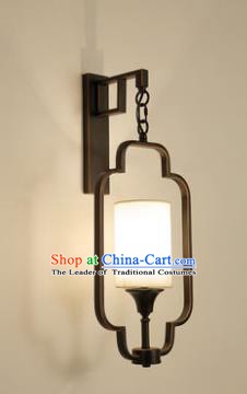 Handmade Traditional Chinese Lantern China Style Black Wall Lamp Electric Palace Lantern