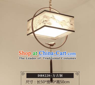 Asian China Traditional Handmade Bronze Lantern Classical Hanging Lamp Ancient Palace Ceiling Lanern
