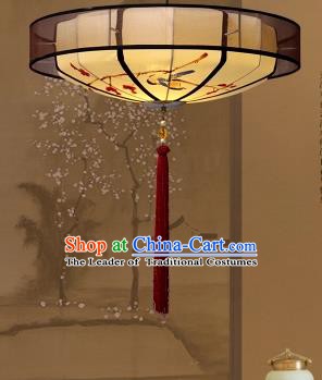 Traditional China Handmade Lantern Ancient Printing Parchment Hanging Lanterns Palace Ceiling Lamp