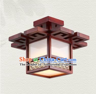 China Traditional Handmade Ancient Wood Lantern Palace Lanterns Ceiling Lamp